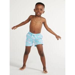 Chubbies Little Kids' Classic Swim Trunks Shorts Mini Mingos Flamingos Size 3T